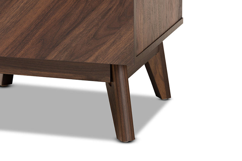 Leryn Walnut Brown Storage Cabinet Baxton