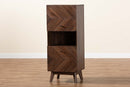 Leryn Walnut Brown Storage Cabinet Baxton