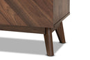 Leryn Walnut Brown Shoe Cabinet Baxton