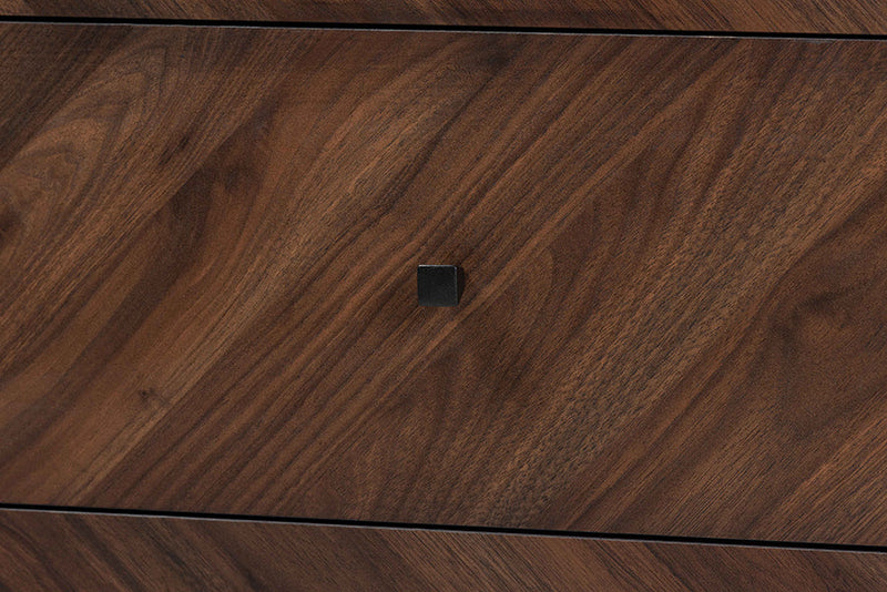 Leryn Walnut Brown 6-Drawer Dresser Baxton