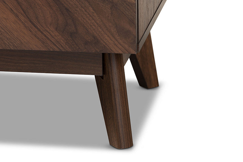 Leryn Walnut Brown 6-Drawer Dresser Baxton