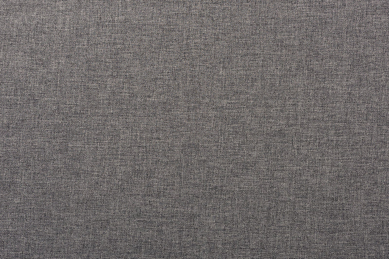 Adara Gray Fabric Upholstered and Gray Synthetic Rattan 4Pc Patio Set Baxton