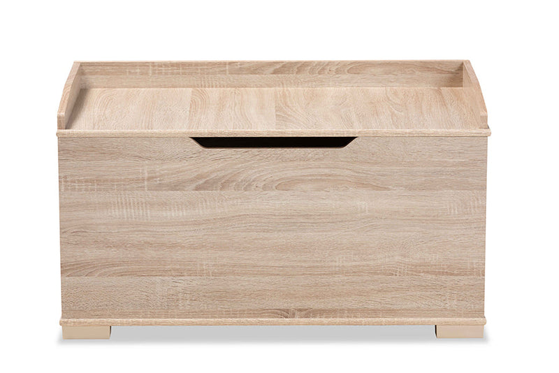 Faulkner Oak Cat Litter Box Cover House Baxton