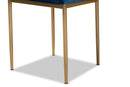 Thalia Modern Navy Blue Velvet Fabric Gold Finished Metal 4Pc Dining Chair Set Baxton