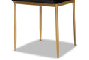 Thalia Modern Black Velvet Fabric Gold Finished Metal 4Pc Dining Chair Set Baxton