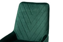 Alesha Green Velvet Fabric Gold Finished Metal 2Pc Dining Chair Set Baxton