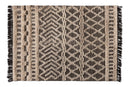Sora Ivory and Charcoal Handwoven Wool Area Rug Baxton