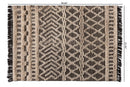 Sora Ivory and Charcoal Handwoven Wool Area Rug Baxton