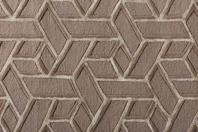 Anaya Modern and Contemporary Sand Hand-Tufted Wool Blend Area Rug