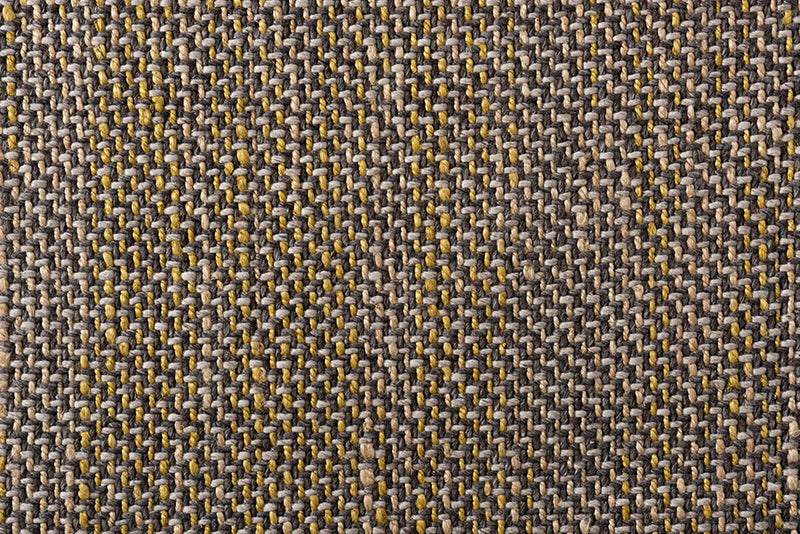 Valonia Modern and Contemporary Yellow and Gray Handwoven Hemp Blend Area Rug