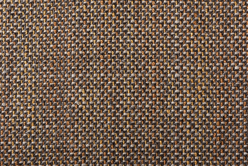 Valonia Modern and Contemporary Orange and Gray Handwoven Hemp Blend Area Rug