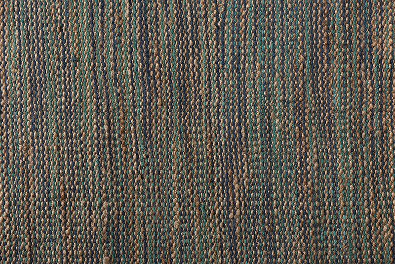 Cronin Modern and Contemporary Blue Handwoven Hemp Blend Area Rug