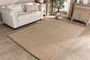 Cronin Natural Brown Handwoven Hemp Blend Area Rug Baxton