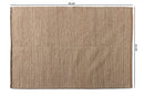 Cronin Natural Brown Handwoven Hemp Blend Area Rug Baxton