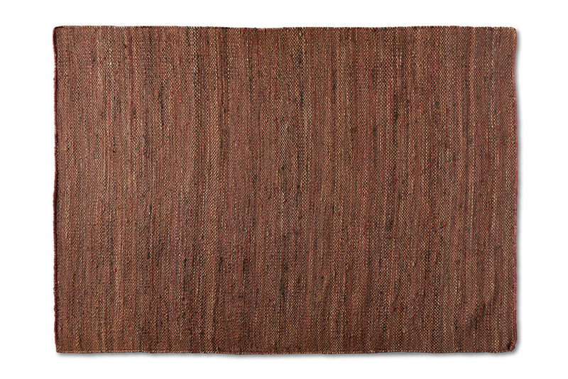 Rianne Modern and Contemporary Rust Handwoven Hemp Area Rug