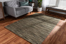 Edana Beige and Black Handwoven Hemp Area Rug Baxton