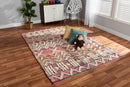 Frida Multi-Colored Handwoven Fabric Blend Area Rug Baxton