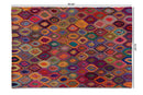 Saffi Multi-Colored Handwoven Fabric Area Rug Baxton