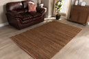 Maya Natural Handwoven Leather Blend Area Rug Baxton