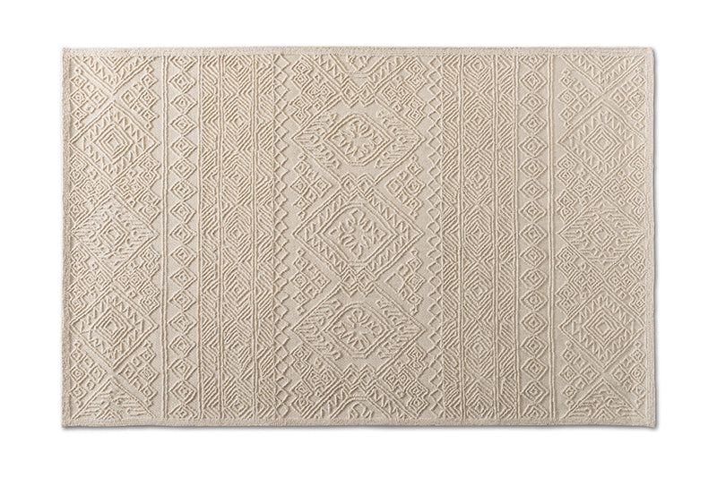 Madison Modern and Contemporary Ivory Hand-Tufted Wool Area Rug