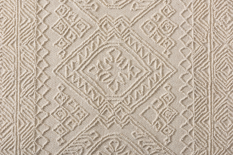 Madison Modern and Contemporary Ivory Hand-Tufted Wool Area Rug