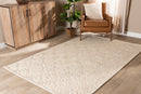 Velia Ivory Handwoven Wool Area Rug Baxton