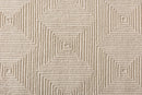 Jameson Ivory Hand-Tufted Wool Area Rug Baxton