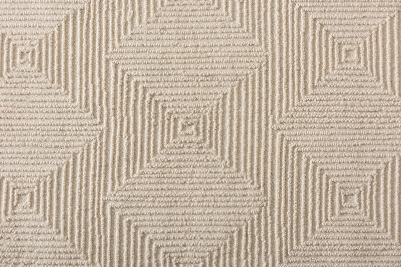 Jameson Modern and Contemporary Ivory Hand-Tufted Wool Area Rug