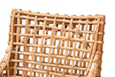 Caterina Natural Brown and Rattan Dining Chair Baxton