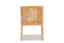 Trianna Natural and Rattan Dining Chair Baxton