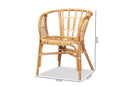 Haversham Natural Finished Rattan Dining Chair Baxton