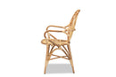 Dannell Natural Finished Rattan Dining Chair Baxton