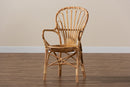 Dannell Natural Finished Rattan Dining Chair Baxton