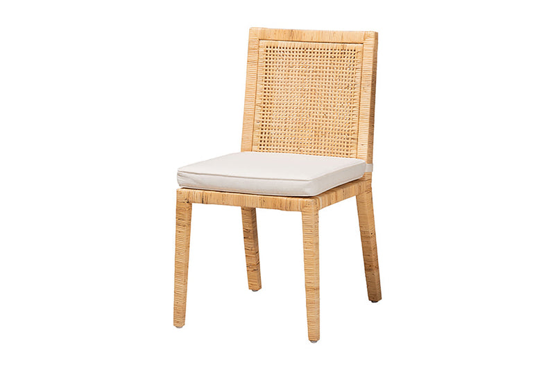 Lumines Natural and Rattan Dining Chair Baxton