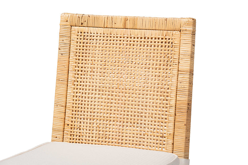 Lumines Natural and Rattan Dining Chair Baxton