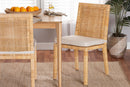 Lumines Natural and Rattan Dining Chair Baxton
