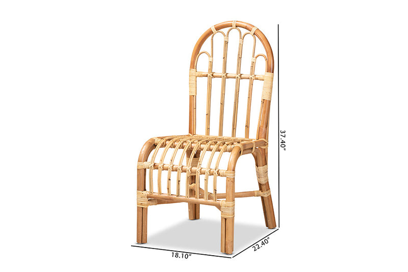 Paiva Natural Finished Rattan Dining Chair Baxton