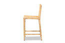 Lumines Natural and Rattan Counter Stool Baxton