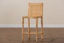 Lumines Natural and Rattan Counter Stool Baxton