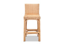 Paiva Natural Finished Rattan Counter Stool Baxton