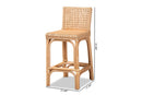 Paiva Natural Finished Rattan Counter Stool Baxton