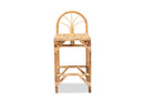 Dayna Natural Finished Rattan Counter Stool Baxton
