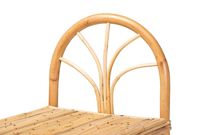 Dayna Modern and Contemporary Natural Finished Rattan Counter Stool