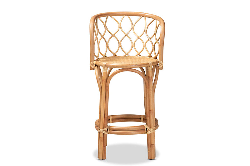 Shai Natural Finished Rattan Counter Stool Baxton