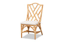 April Natural Finished Rattan Dining Chair Baxton