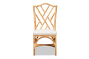 April Natural Finished Rattan Dining Chair Baxton