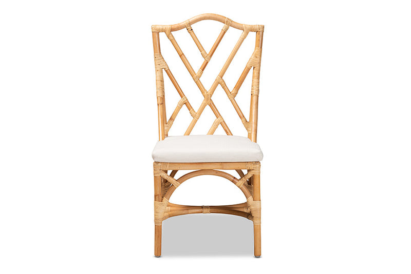 April Natural Finished Rattan Dining Chair Baxton
