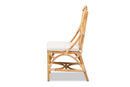 April Natural Finished Rattan Dining Chair Baxton