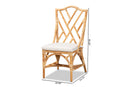 April Natural Finished Rattan Dining Chair Baxton
