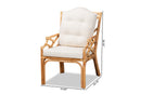 April Natural Finished Rattan Armchair Baxton